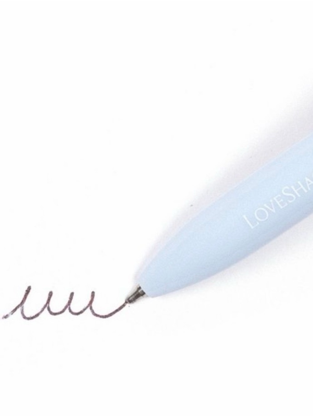 LoveShackFancy Light Blue Bow Ballpoint Pen - Picture 2 of 3